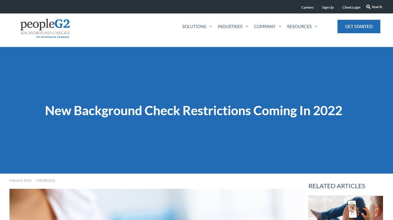 New Background Check Restrictions Coming In 2022 - PeopleG2