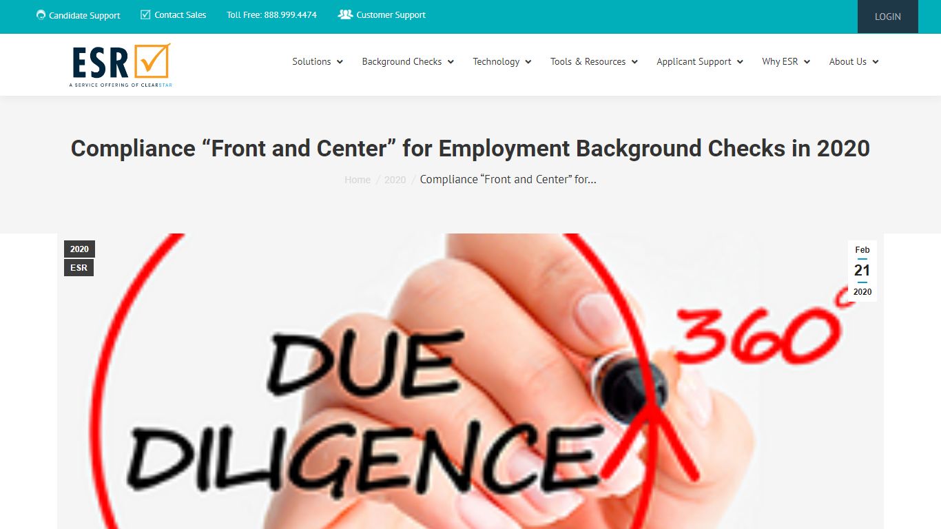 Compliance “Front and Center” for Employment Background Checks in 2020 ...